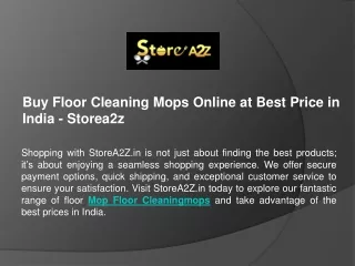 Buy Floor Cleaning Mops Online at Best Price in India - Storea2z