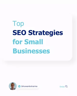 Top SEO Strategies for Small  Businesses