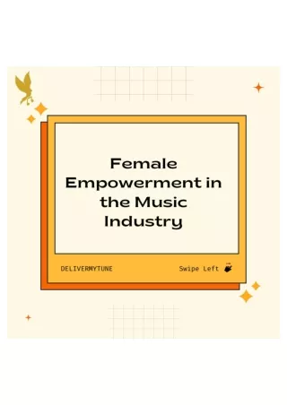 Female Empowerment in the Music Industry