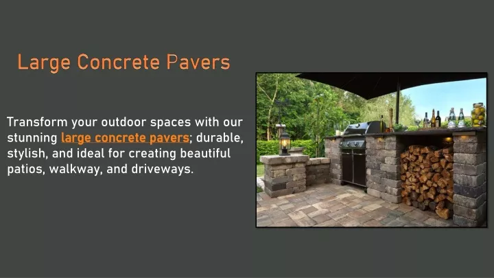 large concrete pavers