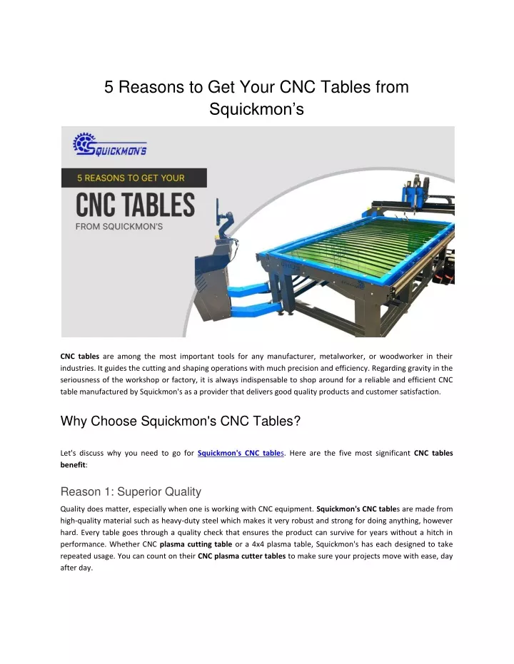 5 reasons to get your cnc tables from squickmon s