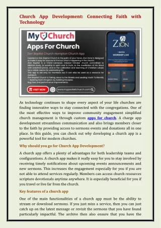 apps for church