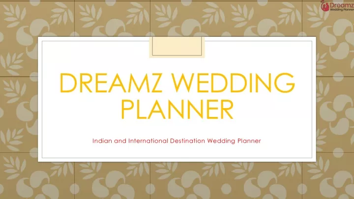 dreamz wedding planner