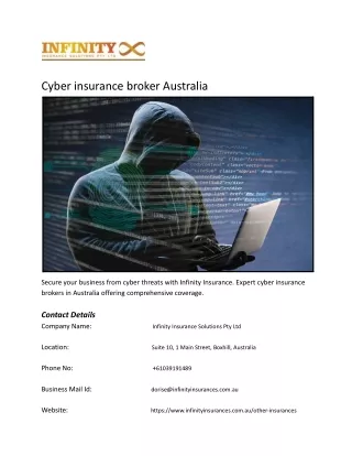 Cyber Insurance Broker Australia | Infinity Insurance