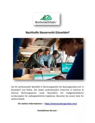 Nachhulfe Steuerrecht Düsseldorf