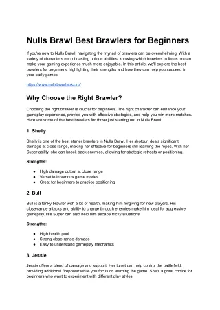 nulls brawl best brawlers for beginners