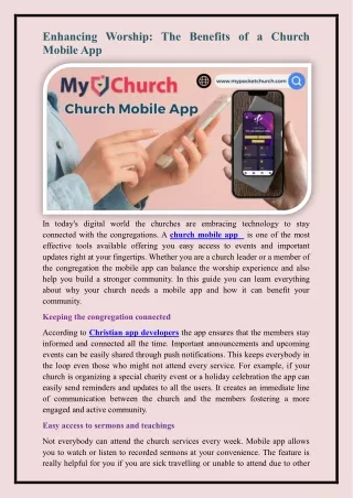 church mobile app