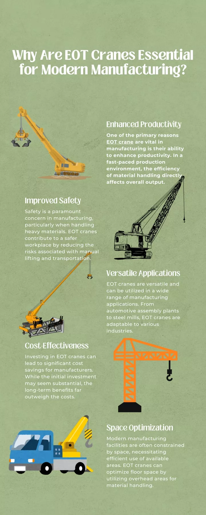 why are eot cranes essential for modern