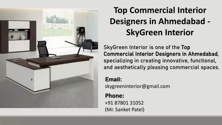 top commercial interior designers in ahmedabad