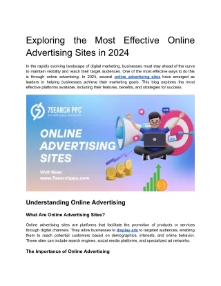 exploring advertising sites in 2024