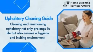 Upholstery Cleaning Guide by Professional Cleaners