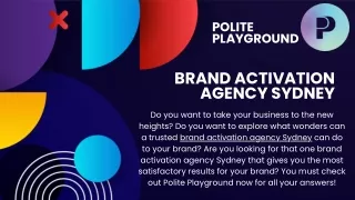 Brand Activation Agency Sydney