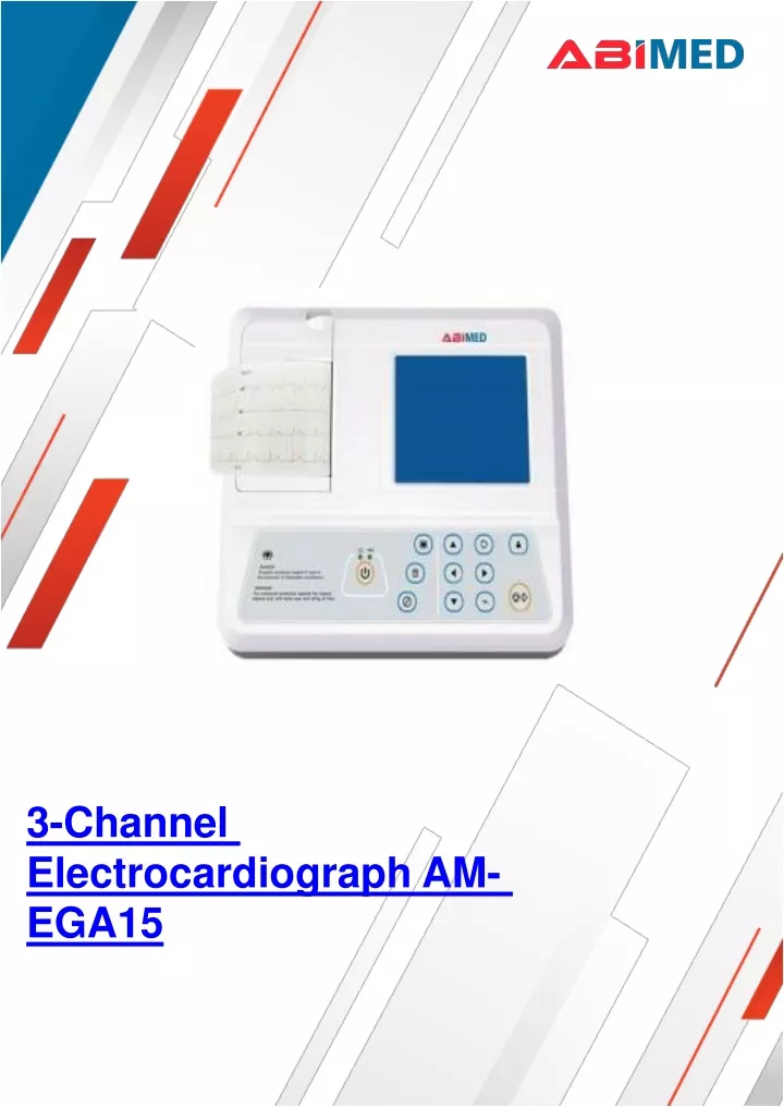 3 channel electrocardiograph am ega15