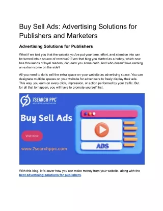 Buy Sell Ads