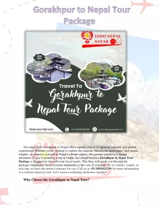 traveling from gorakhpur to nepal offers