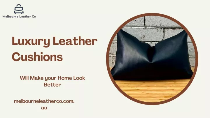 luxury leather cushions