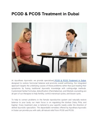 PCOD & PCOS Treatment in Dubai