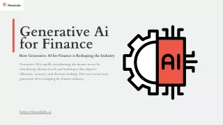 Generative AI for Finance: Transforming Financial Analysis and Decision-Making