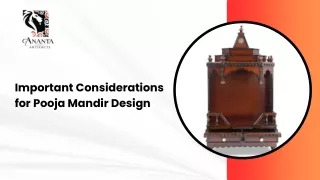important considerations for pooja mandir design