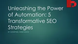 Unleashing the Power of Automation_ 5 Transformative SEO Strategies