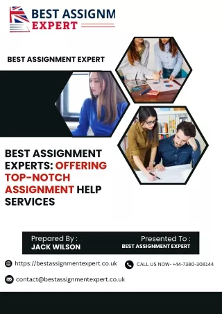 Best Assignment Experts Offering Top-notch Assignment Help Services