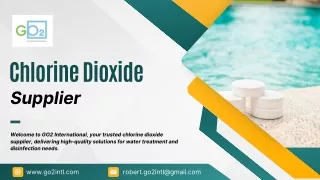 Old Fashion Chlorine Dioxide GO2 International