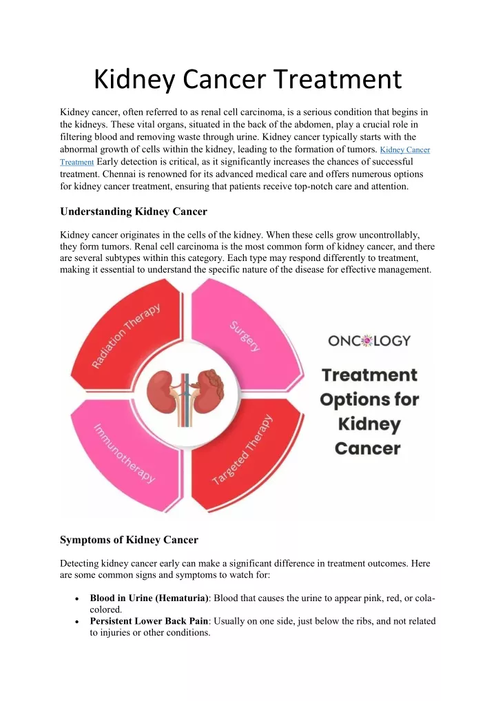 kidney cancer treatment