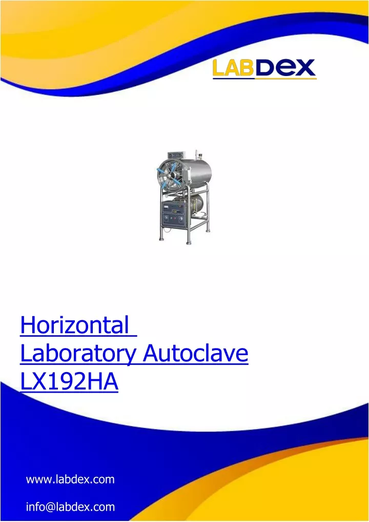 horizontal laboratory autoclave lx192ha