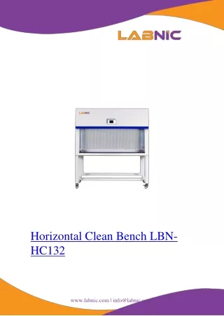 horizontal clean bench lbn hc132
