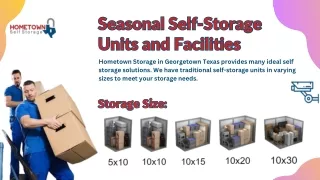 Seasonal Storage Solutions Why Georgetown Storage Units Are Ideal for Every Season