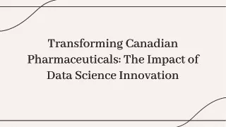 Revolutionizing Pharmaceuticals with Data Science