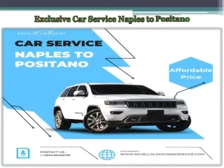 Exclusive Car Service Naples to Positano