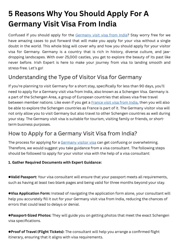 5 reasons why you should apply for a germany