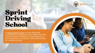 Best Driving School In Melbourne - Sprint Driving School