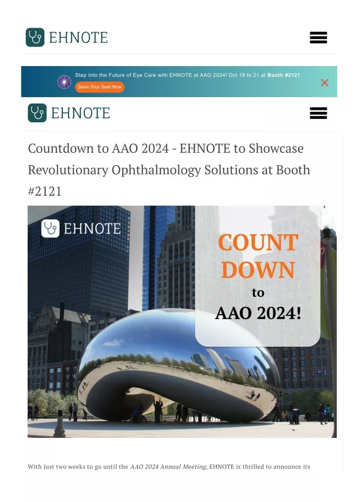 step into the future of eye care with ehnote