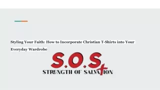 Styling Your Faith_ How to Incorporate Christian T-Shirts into Your Everyday Wardrobe