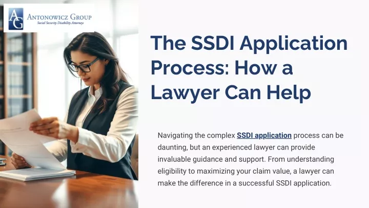 the ssdi application process how a lawyer can help