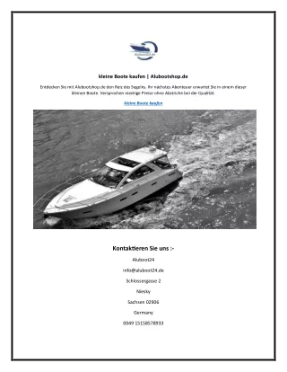 kleine boote kaufen alubootshop de