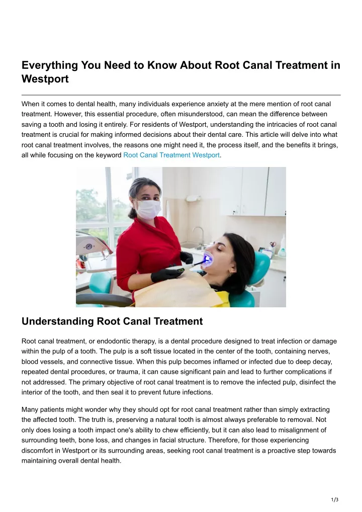 everything you need to know about root canal