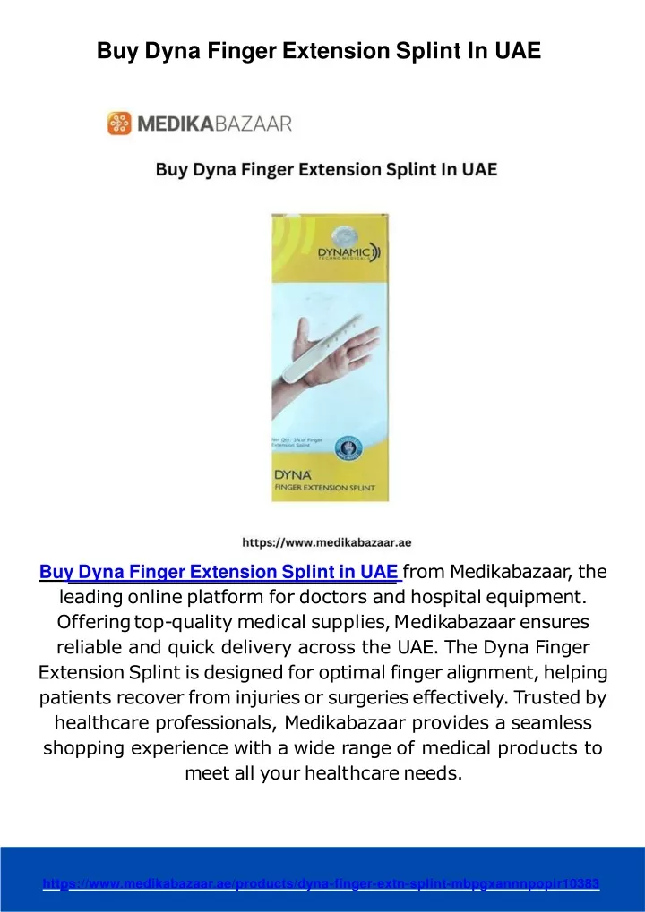 buy dyna finger extension splint in uae