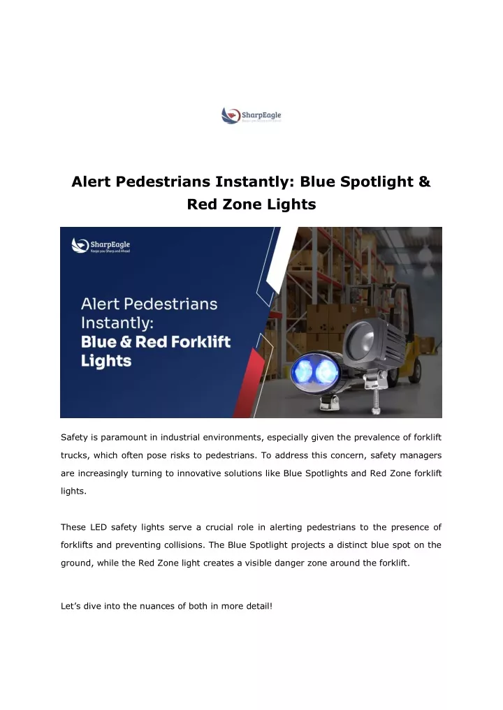 alert pedestrians instantly blue spotlight