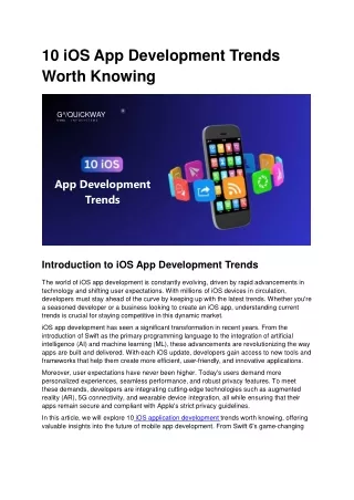 10 ios app development trends worth knowing