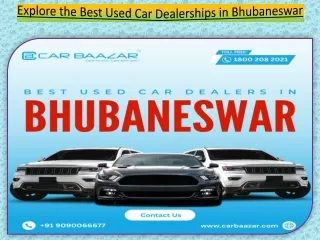 Explore the Best Used Car Dealerships in Bhubaneswar