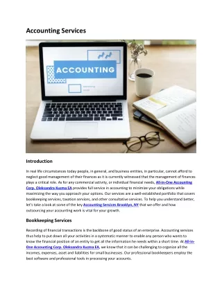 Accounting Services