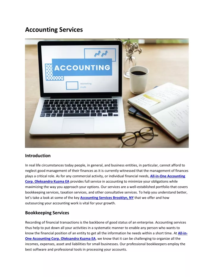 accounting services