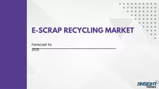 E-scrap Recycling Market Size, and Segments - 2031