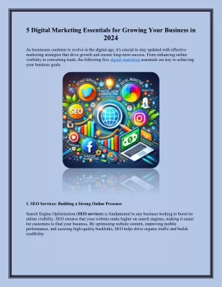 5 digital marketing essentials for growing your