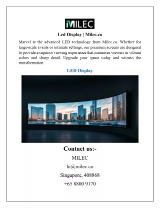 Led Display  Milec.co