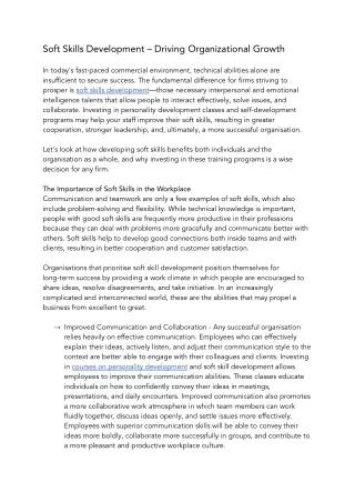 Soft Skills Development – Driving Organizational Growth.docx