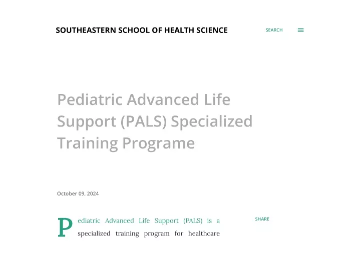 southeastern school of health science